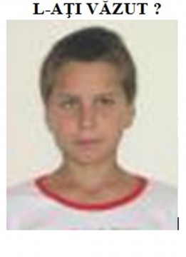 Minor de 16 ani, căutat de poliţişti. L-aţi văzut?